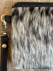Cowhide Clutch Toronto - Black