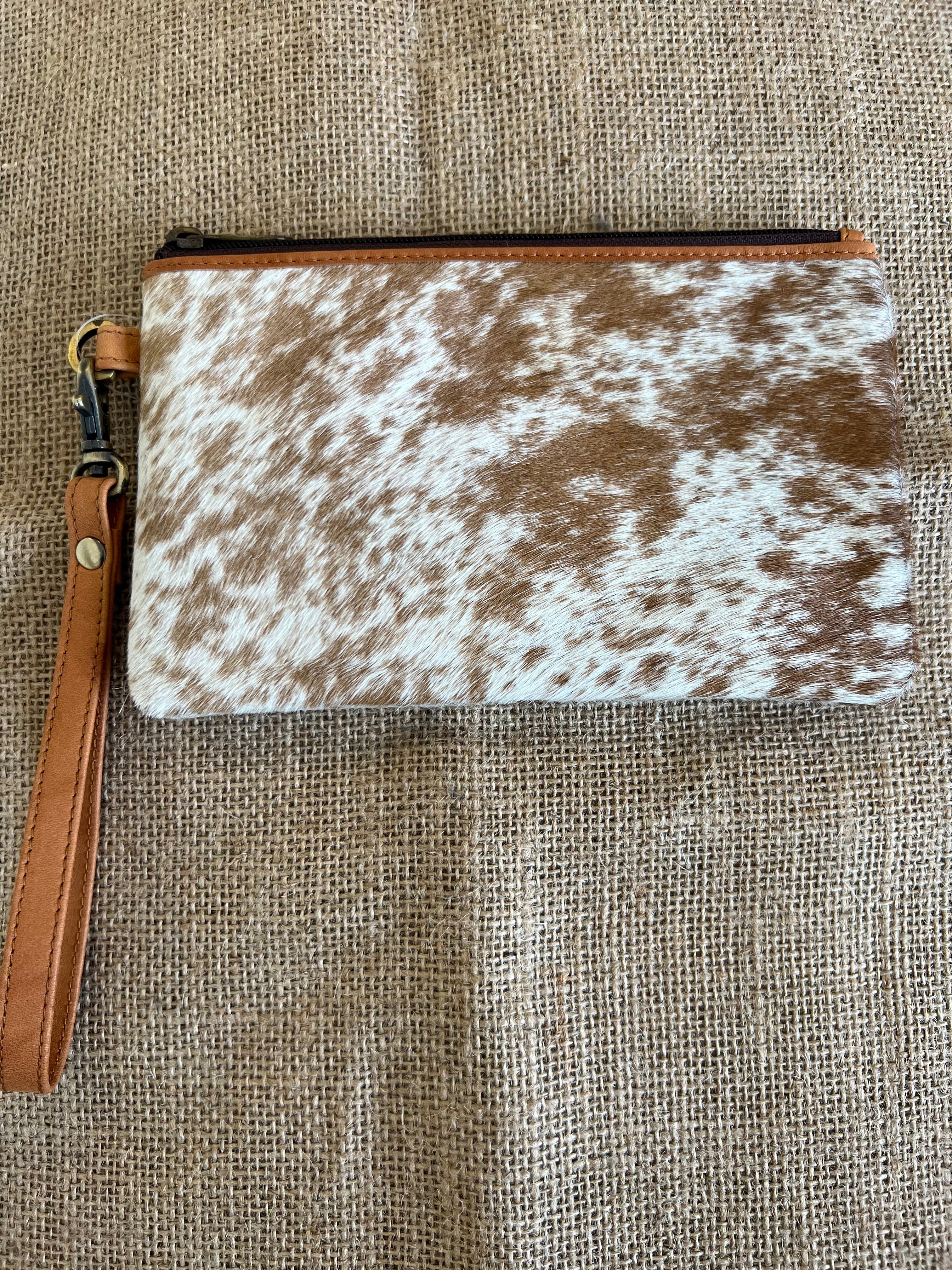 Cowhide Clutch Toronto - Tan 3