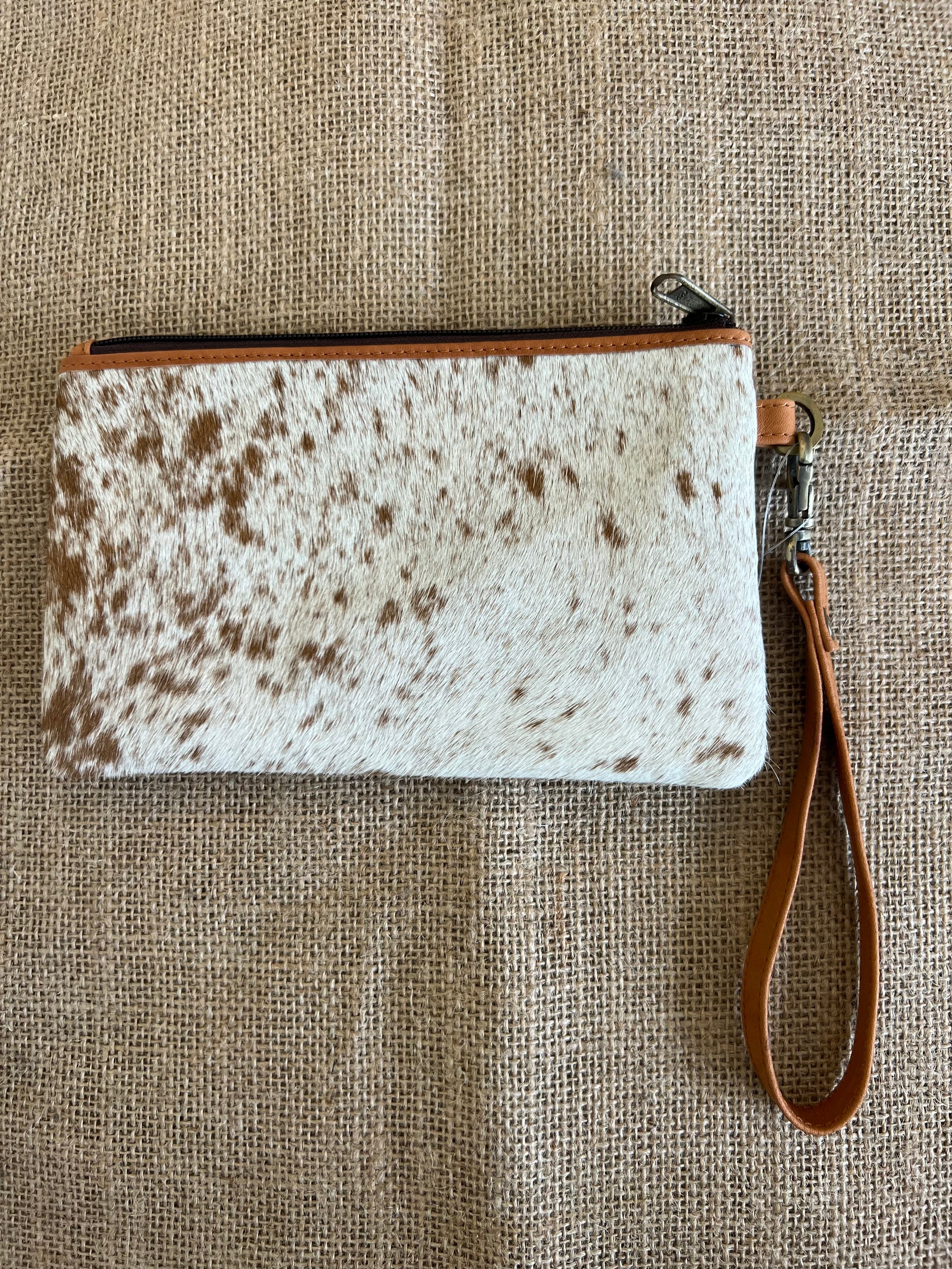 Cowhide Clutch Toronto - Tan 3