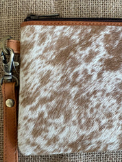 Cowhide Clutch Toronto - Tan 3