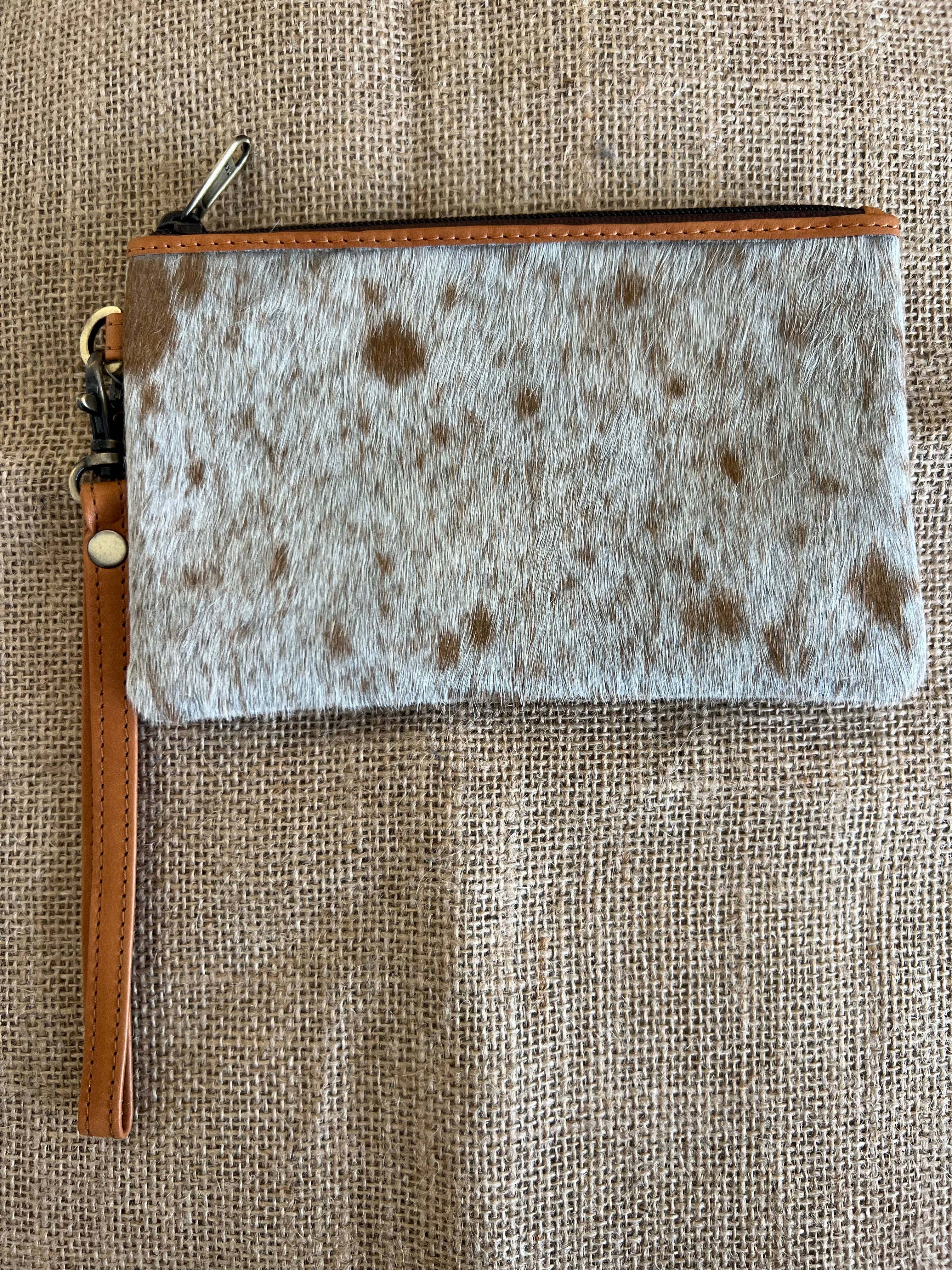 Cowhide Clutch Toronto - Tan 4