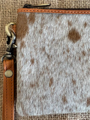 Cowhide Clutch Toronto - Tan 4