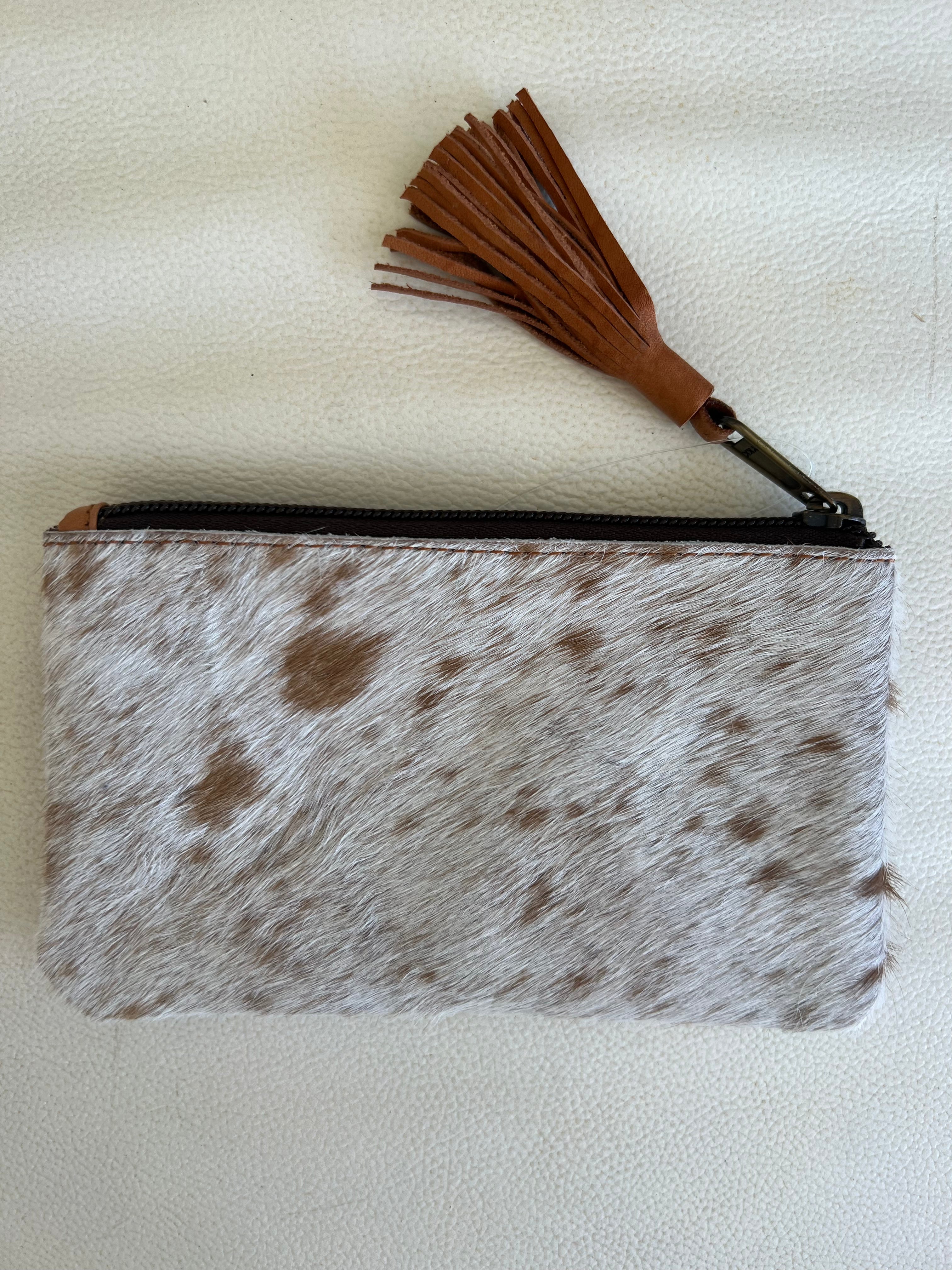 Cowhide Clutch York - Tan