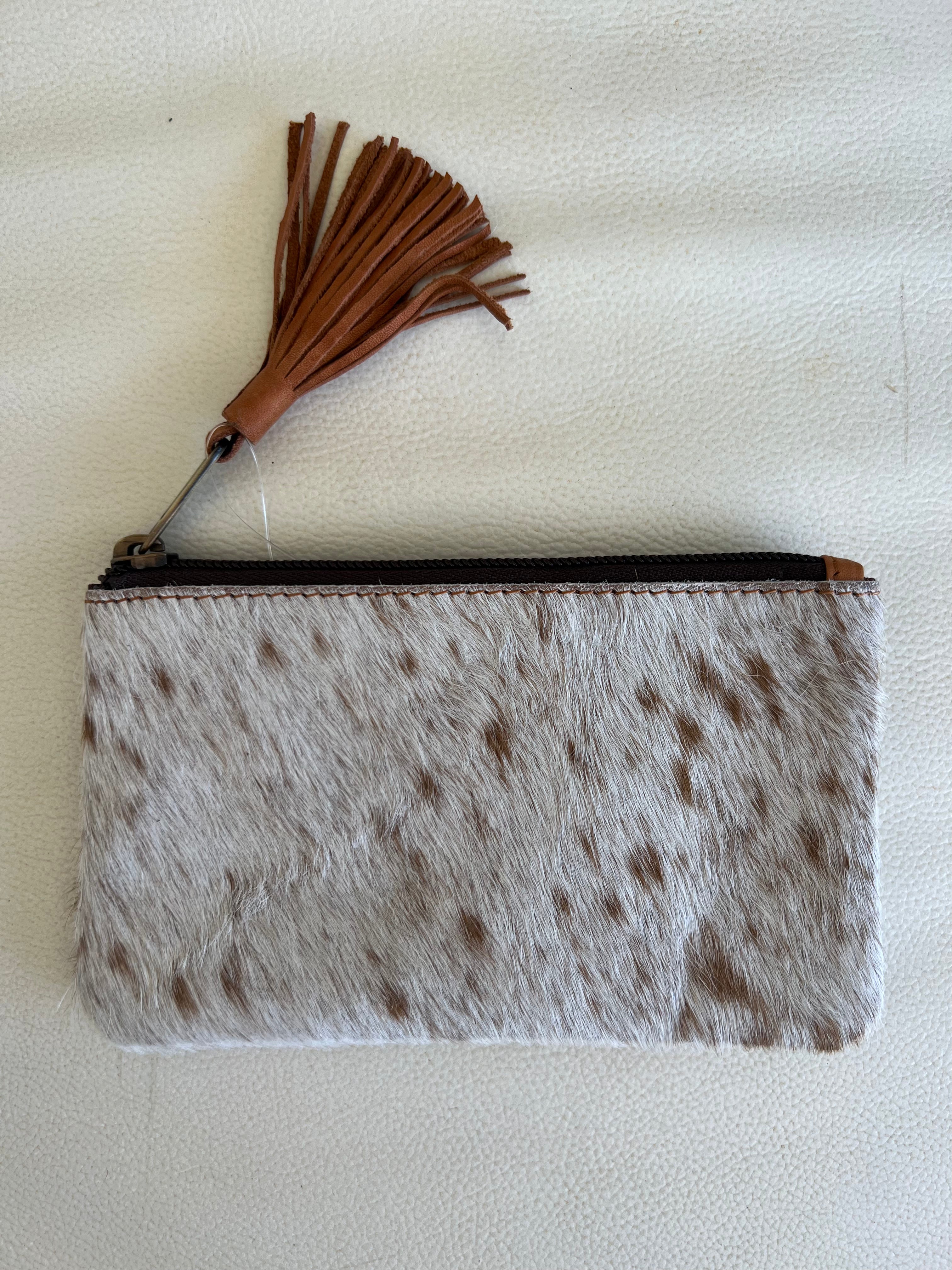 Cowhide Clutch York - Tan
