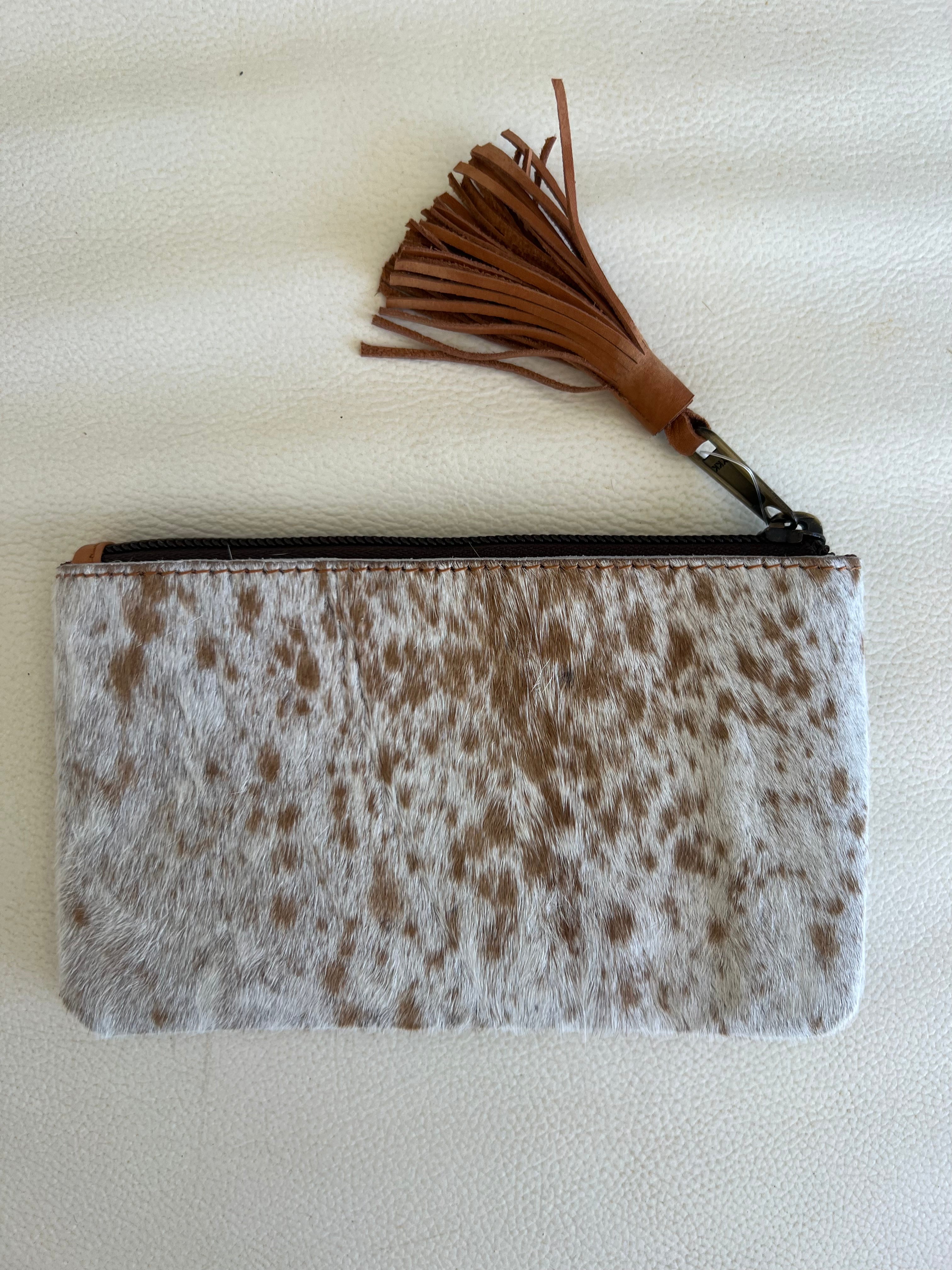 Cowhide Clutch York - Tan 3