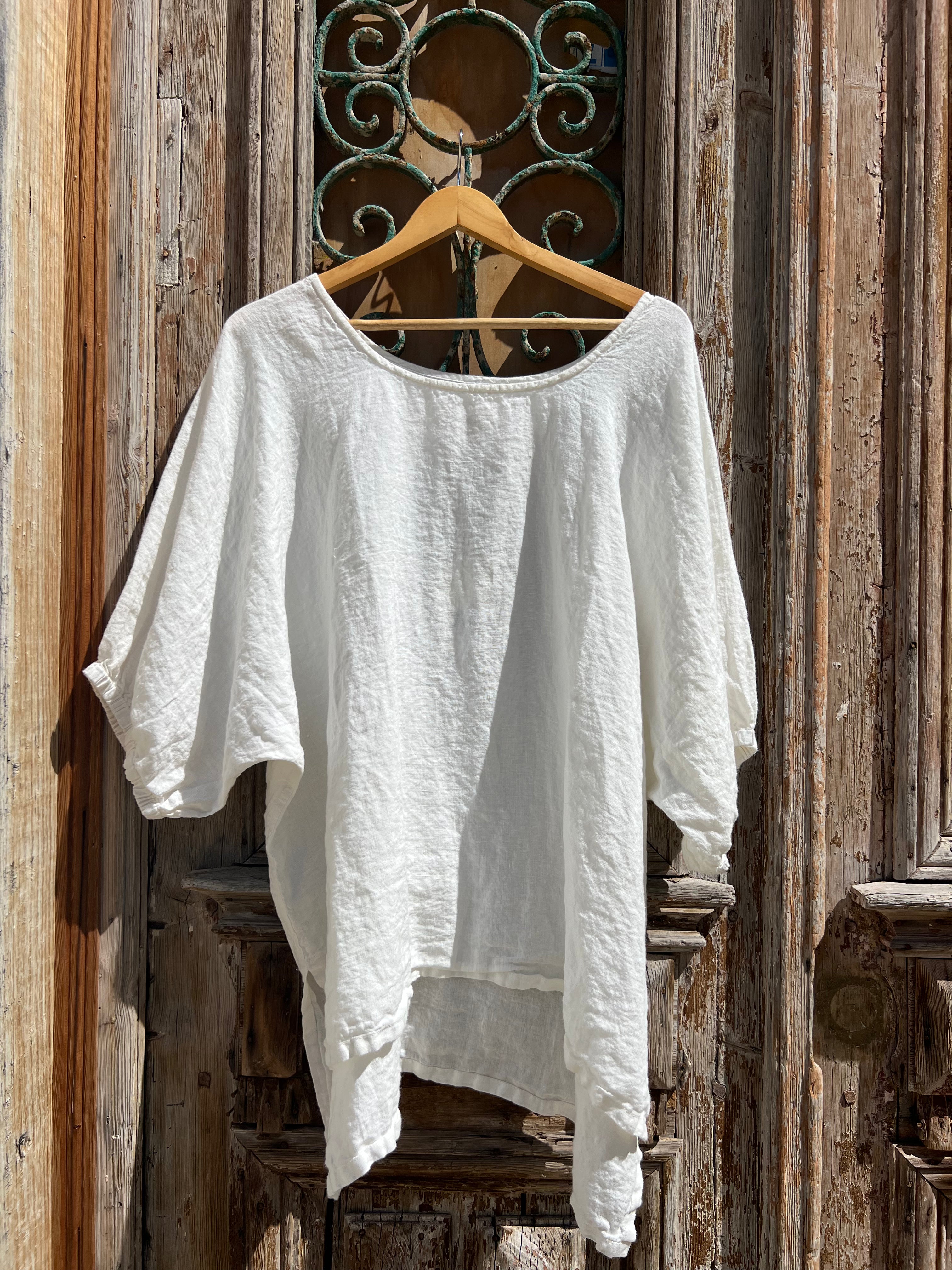 Olbia Top - White Linen