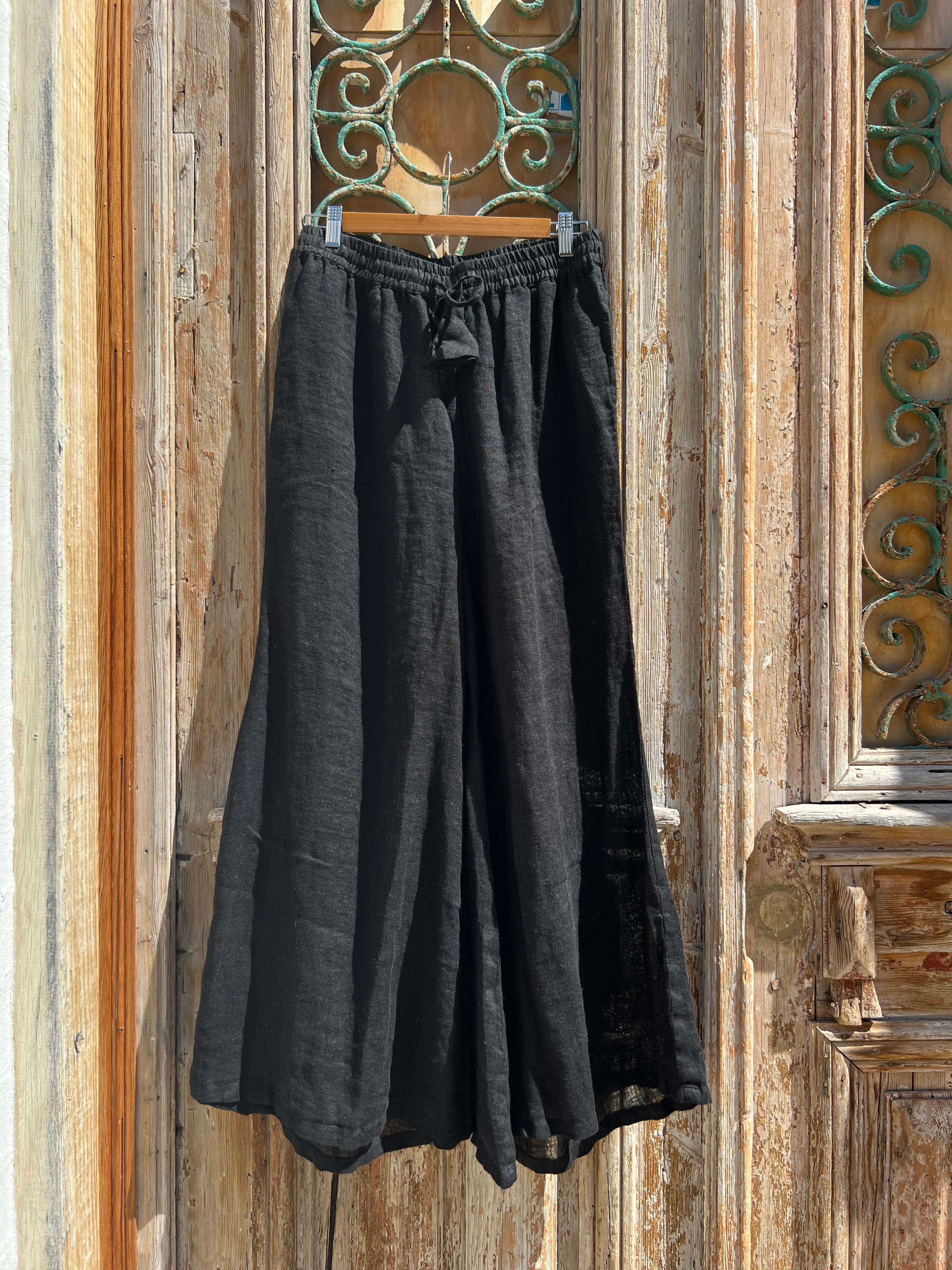 Alghero Pants - Black Gauze