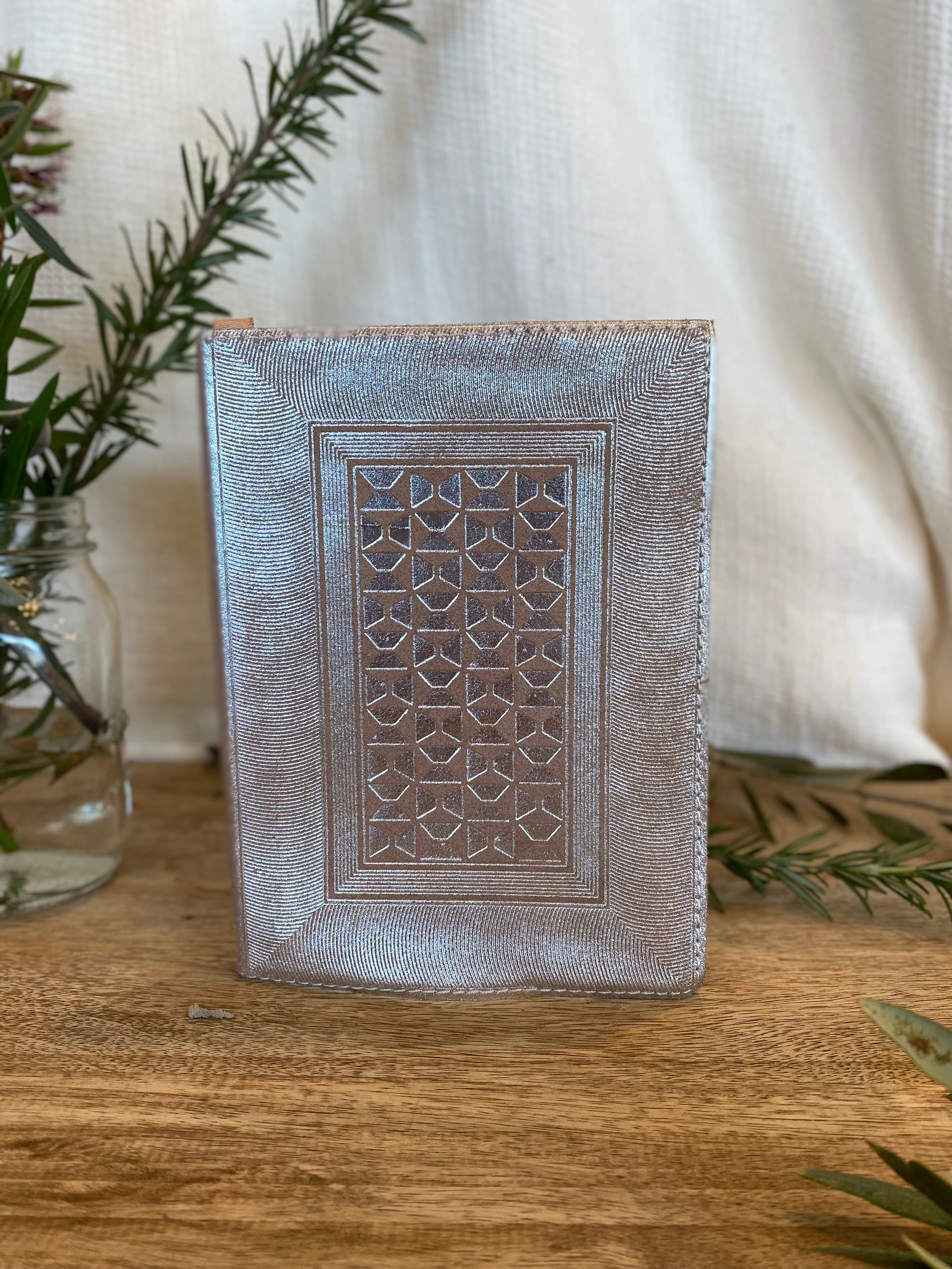 Art Deco Journal Peach/Silver