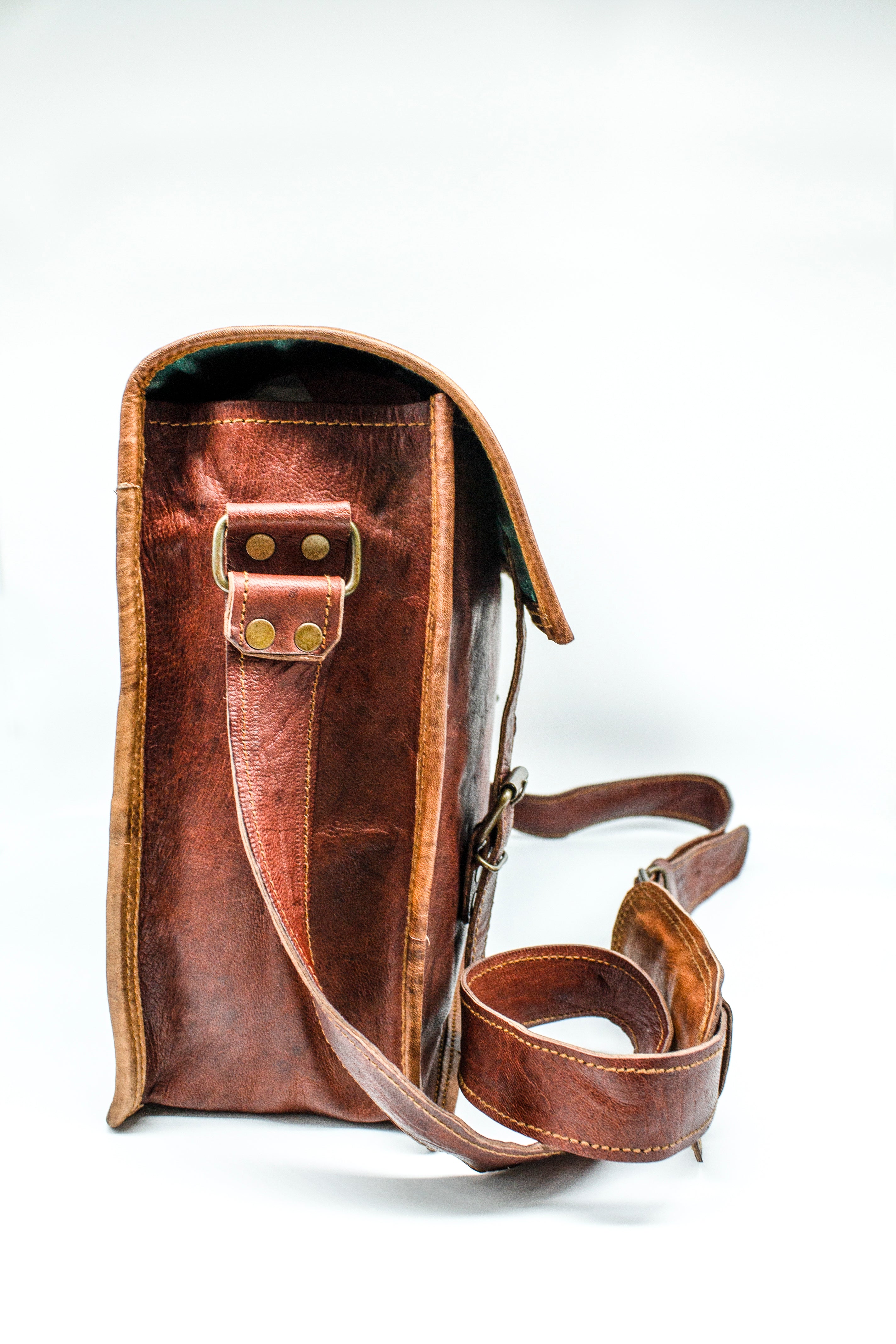 Goat Leather Satchel B15"