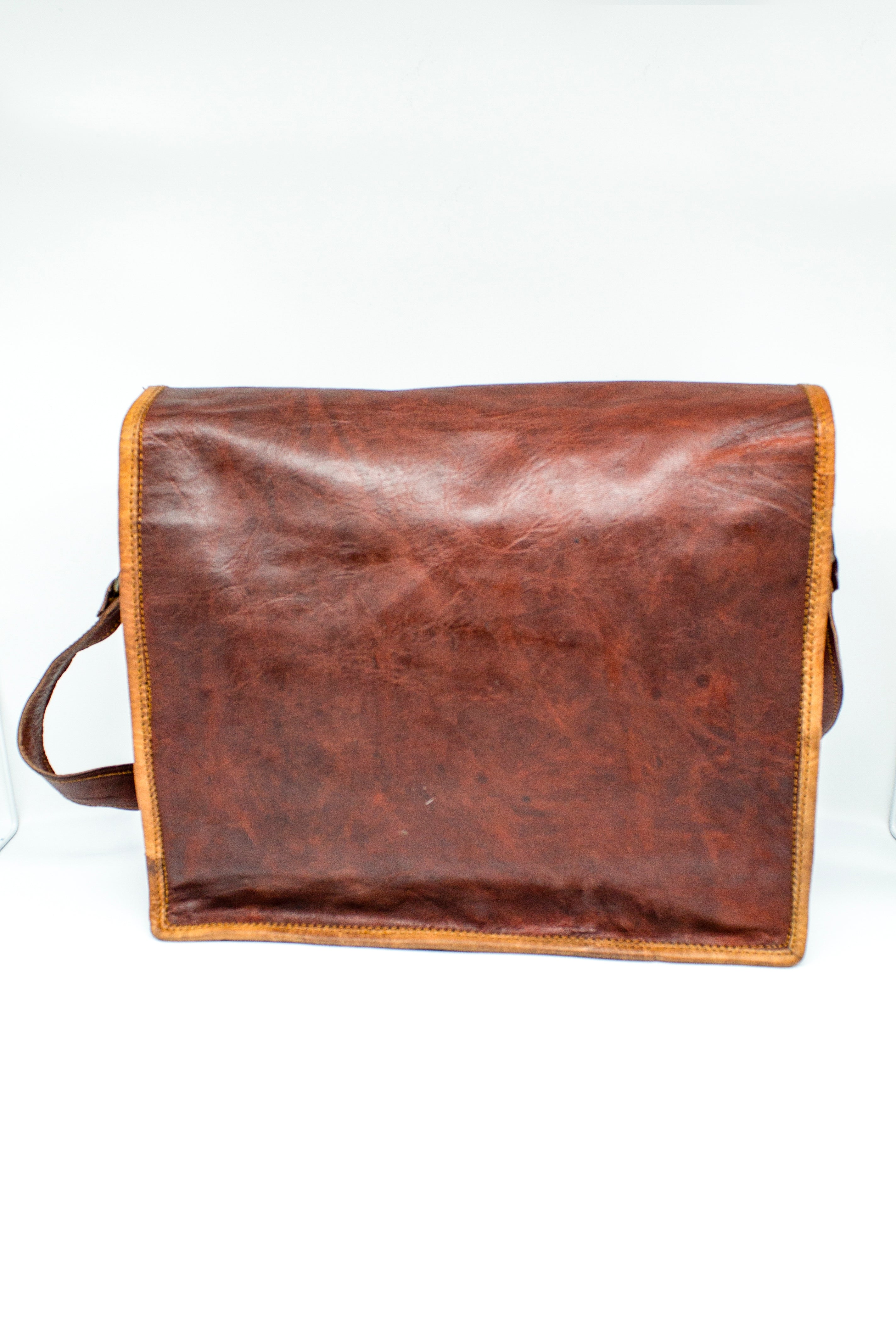Goat Leather Satchel B15"