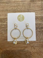 Bubble Ring Earrings - Gold