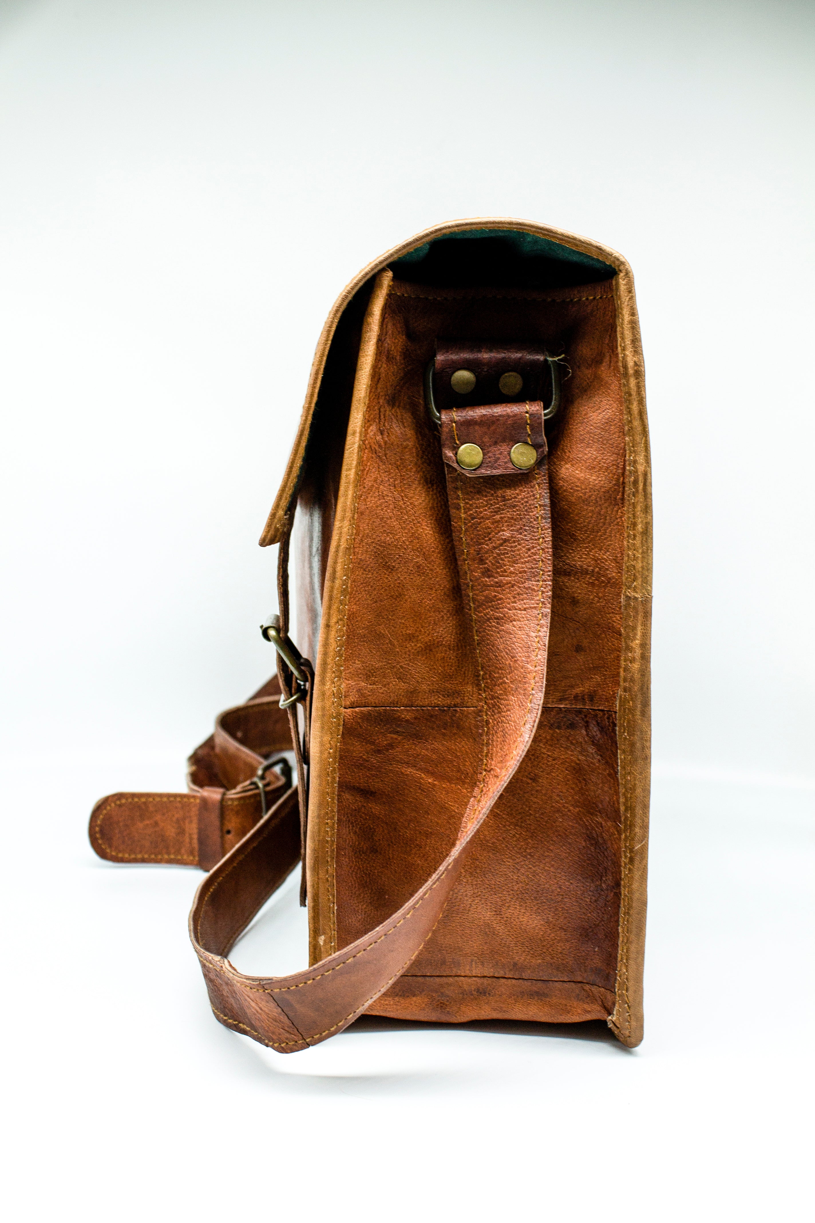 Goat Leather Satchel BH15"