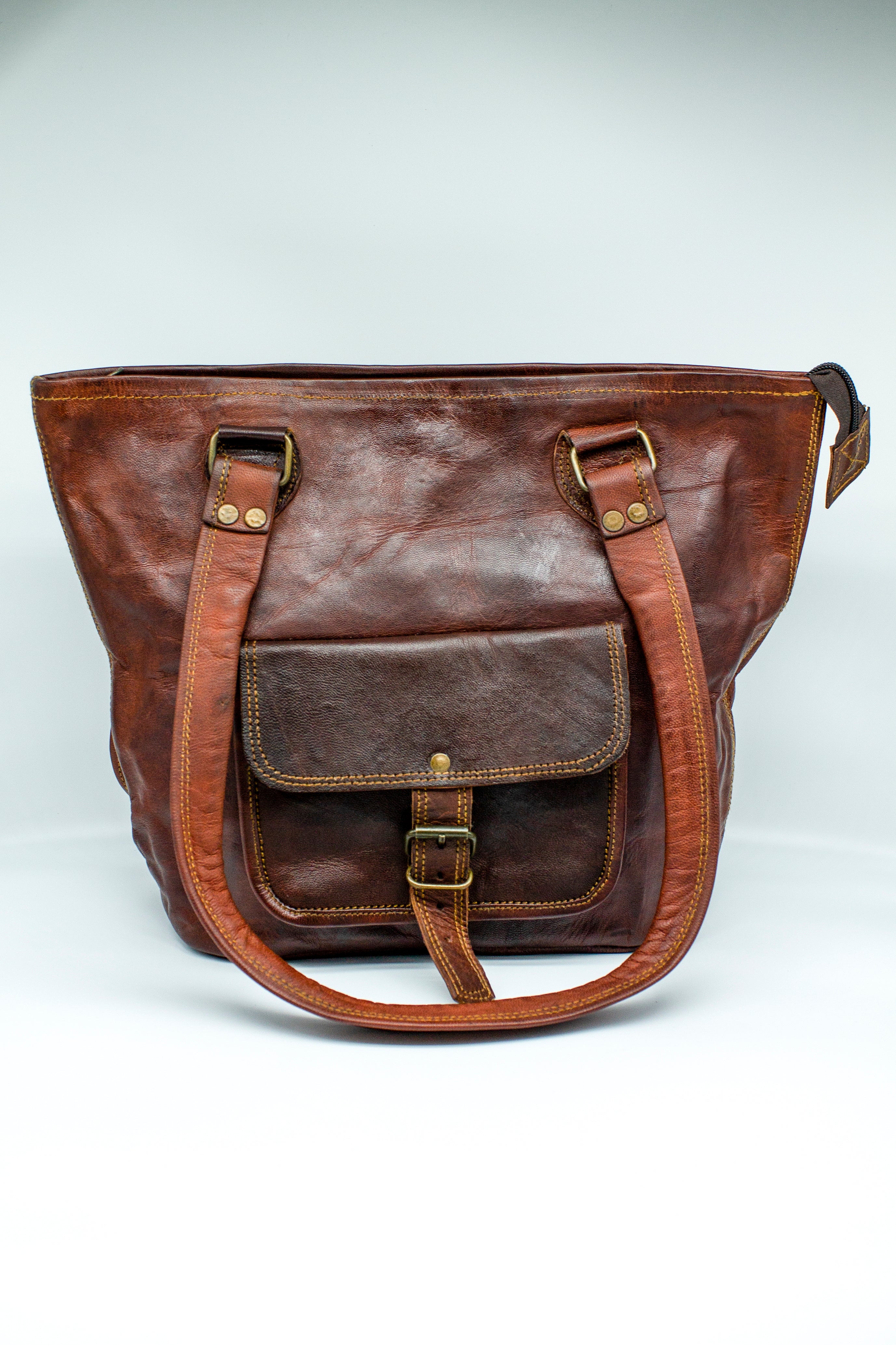 Goat Leather Tote Small P