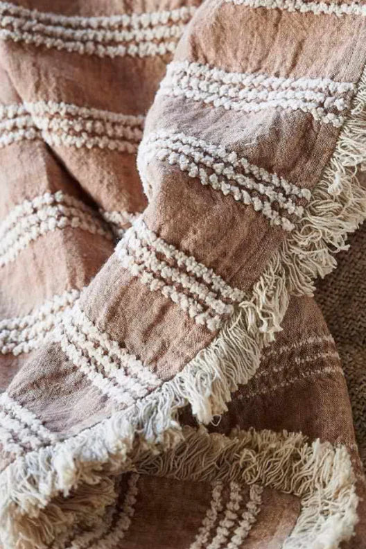 Low Tide Throw - Antique Rose