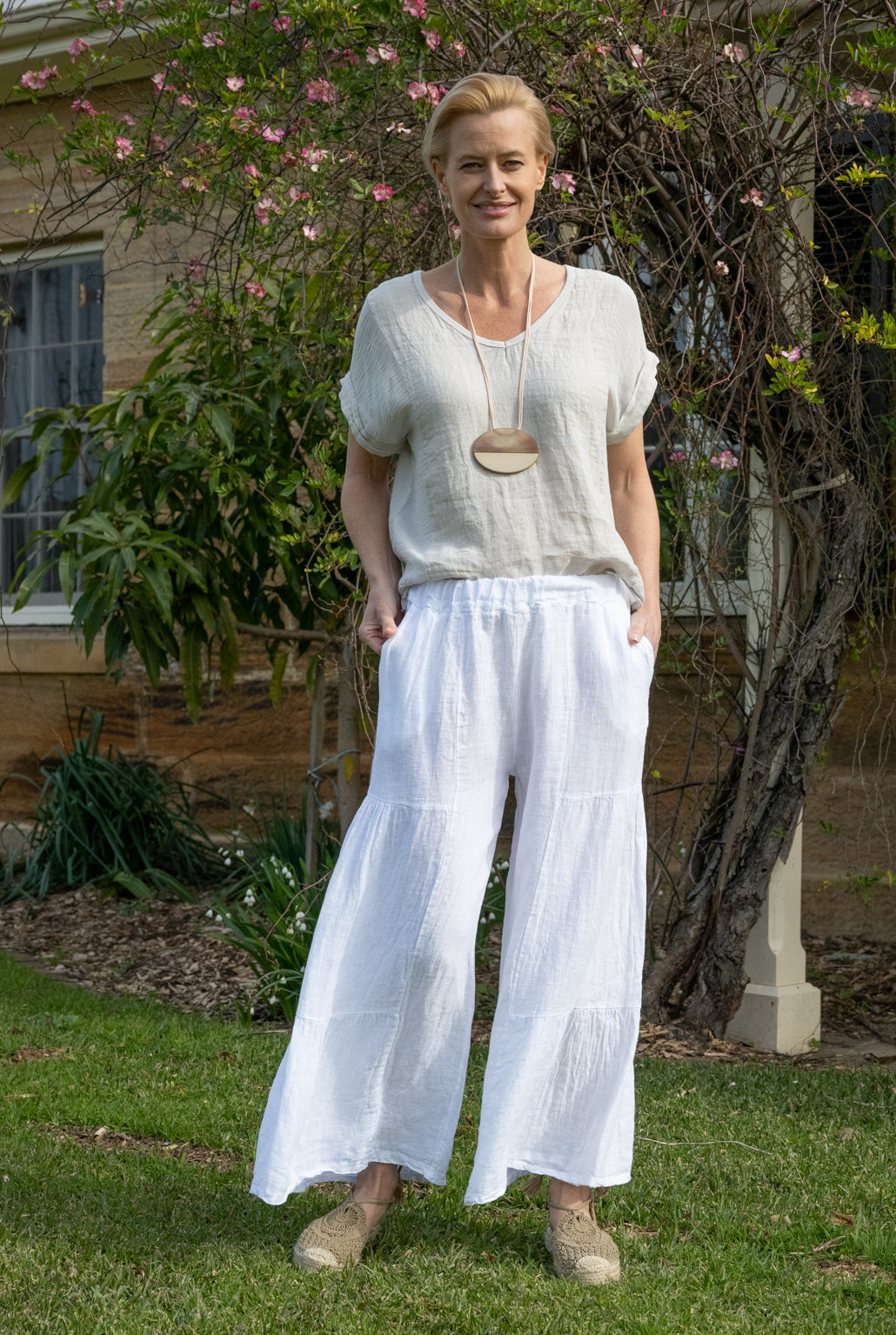 Nerida Pants - White