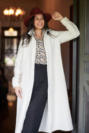 Tailored Linen Long Sleeve Shirt - Leopard