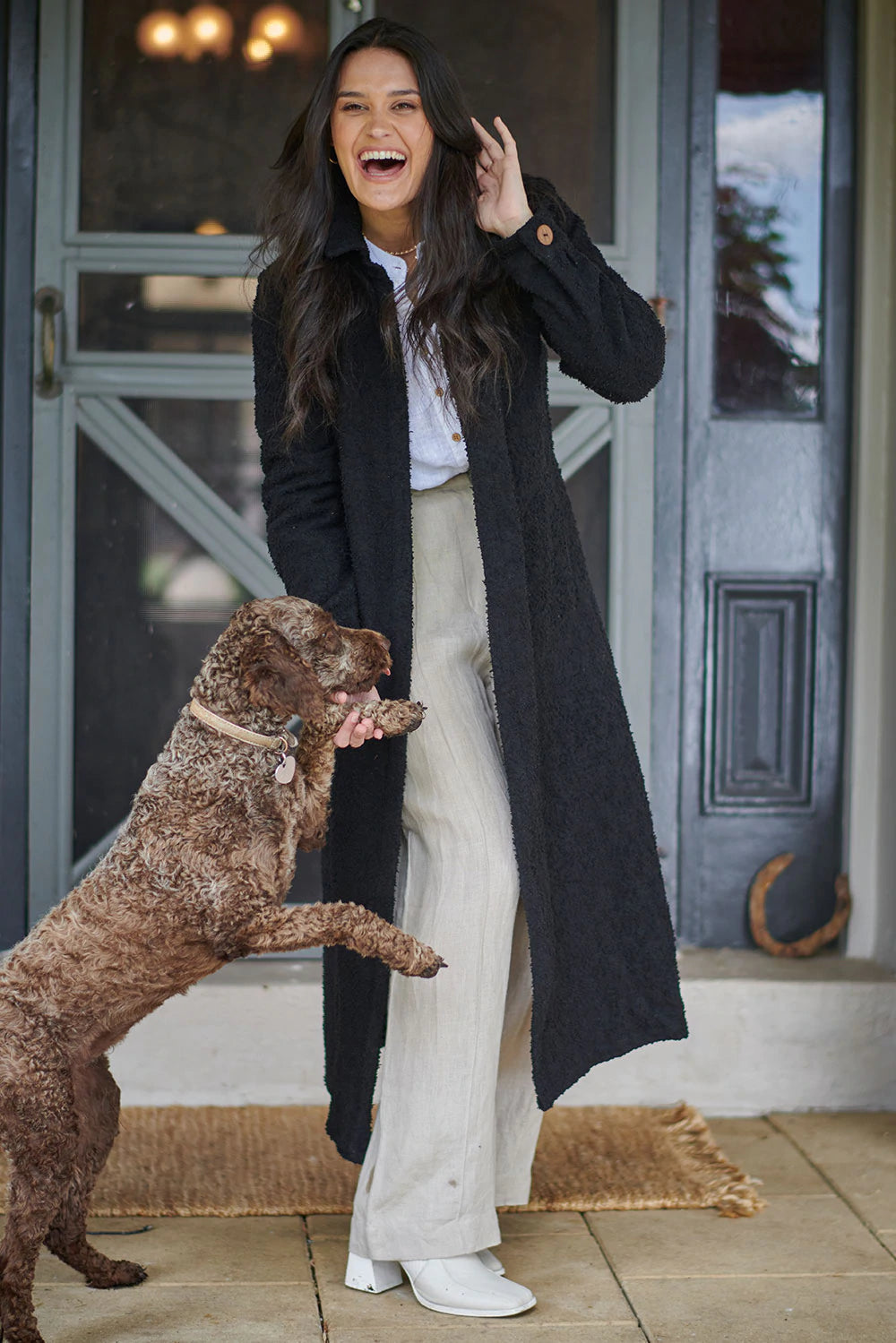 Tailored Linen Pants - Natural