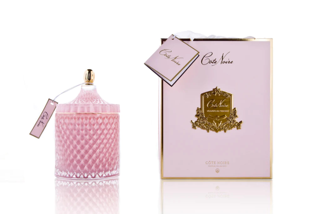 Grand Art Deco Candle - Pink