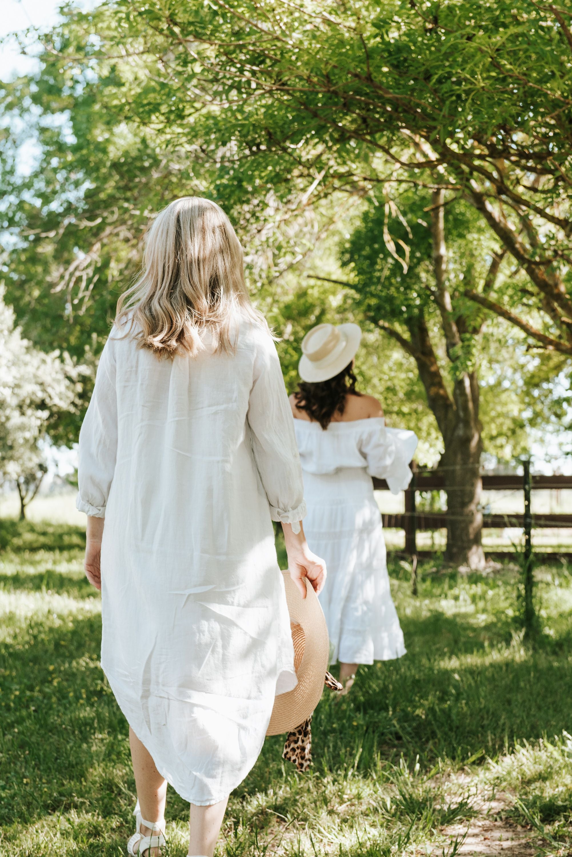 Linen Shirt Dress - White