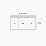 Desk Mat Organiser Medium - Black