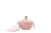 Round Art Deco Candle - Pink Peony Bouquet