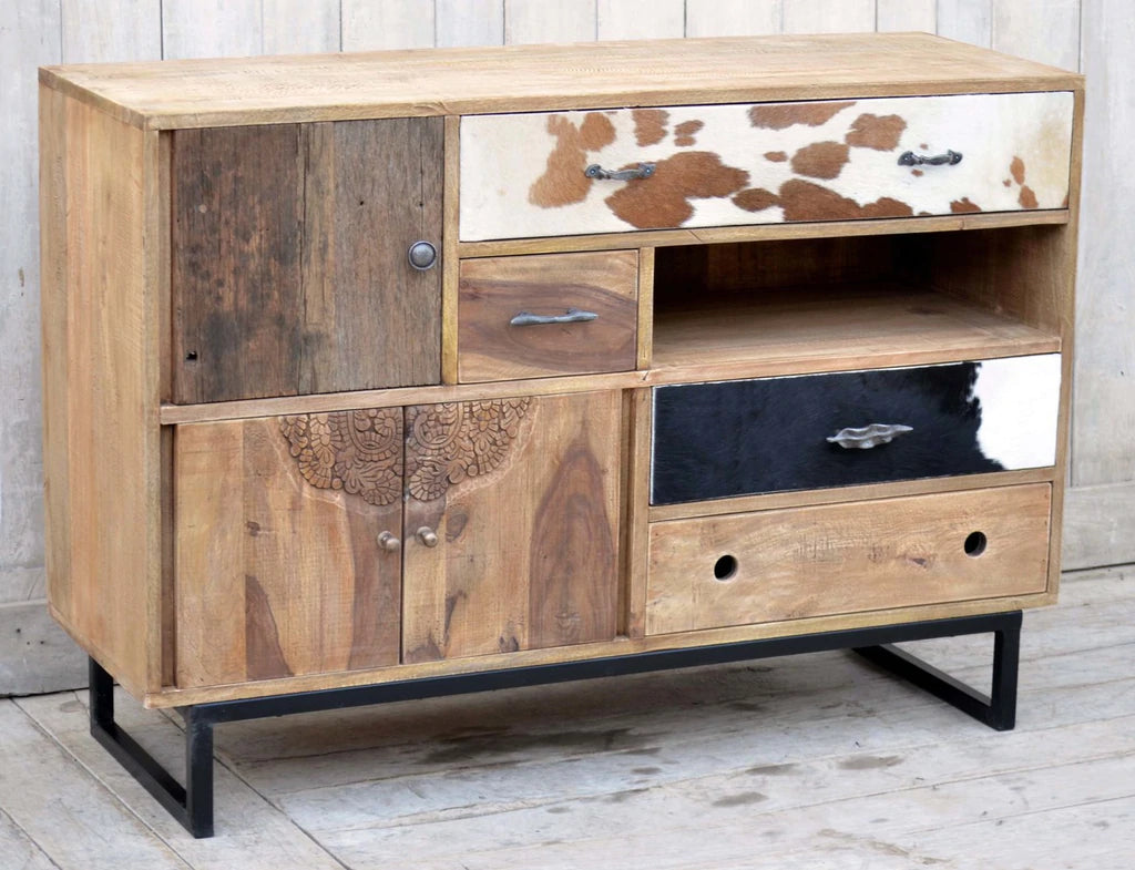 Eastwood Cowhide Sideboard Cabinet