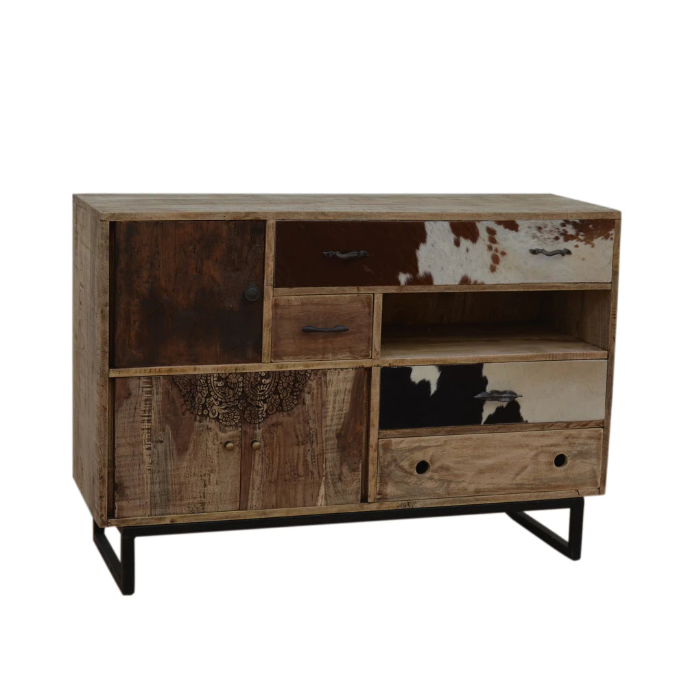 Eastwood Cowhide Sideboard Cabinet