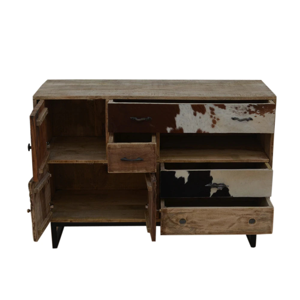 Eastwood Cowhide Sideboard Cabinet