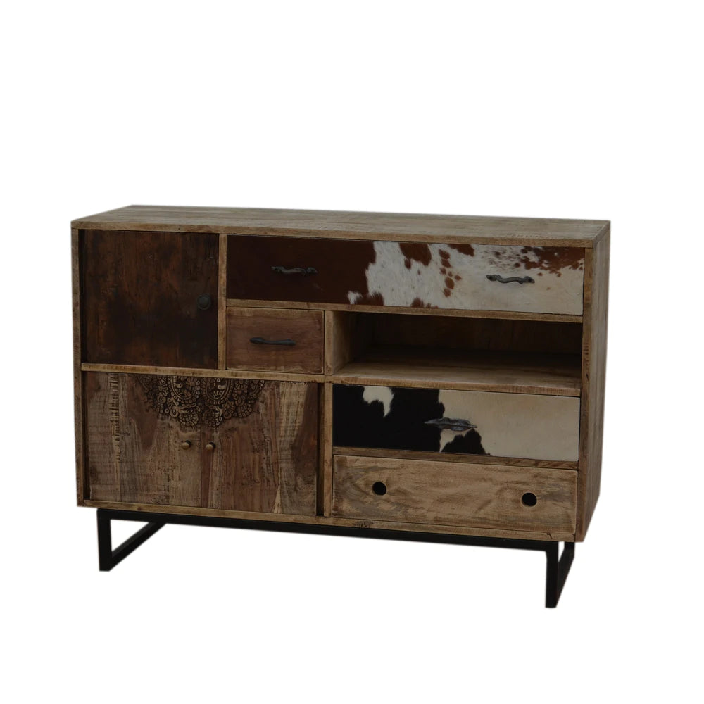 Eastwood Cowhide Sideboard Cabinet